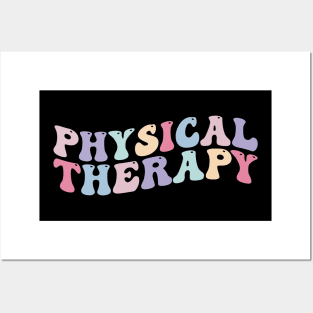 Physical Therapy Retro Physical Therapist pt Posters and Art